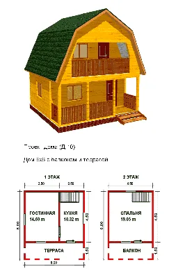 Дачные дома из бруса под ключ проекты и цены - ООО Евростандарт