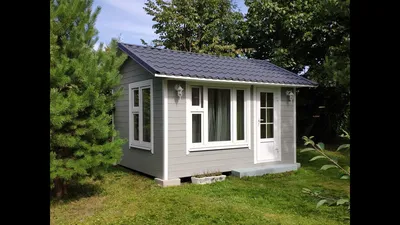 Садовый домик 3 х 4 м своими руками. Гостевой домик. Дачный домик. Build a  tiny house DIY. - YouTube