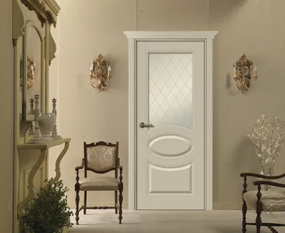 Белые межкомнатные двери в интерьере квартиры - 72 фото