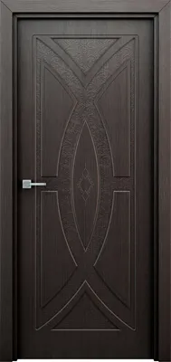 Межкомнатная дверь Арабеска глухая цвет венге.
