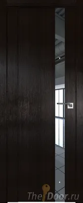 Дверь Profil Doors 62X цвет Венге Мелинга стекло Зеркало || Profil Doors  62X - межкомнатная дверь Серия X
