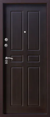 Дверной щит № 44 для входных дверей \"Алмаз\". Цвет: Венге.