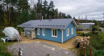 Проект каркасного дачного одноэтажного дома с двускатной крышей: скачать  рабочий проект 1-этажного каркасного дома