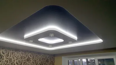 Двухуровневые потолки с подсветкой в Минске