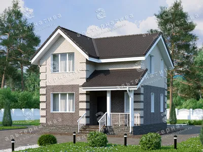 Кирпичный дом 8x7,5 цена в Новосибирске | проект ДС-31
