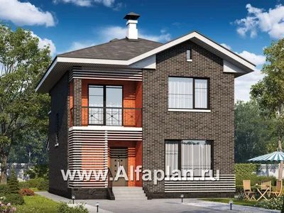 403A Кирпичный дом «Серебро» для небольшой семьи: цена | Купить готовый  проект с фото и планировкой