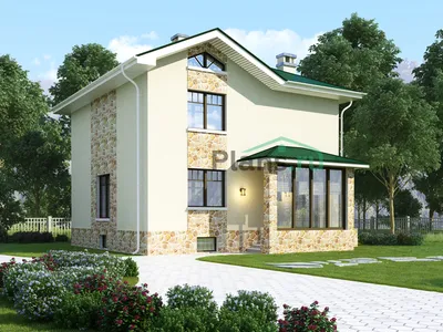 Проект кирпичного дома №47-30 с площадью 198 кв м цена 4554000 руб.