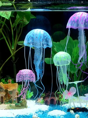 Декорации для аквариума медуза 1 шт S-sale 17113901 купить в  интернет-магазине Wildberries