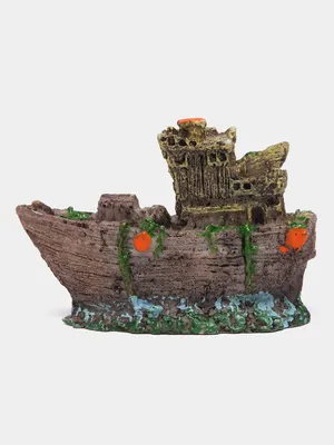 Декор для аквариума \"Корабль\" малый за 290 ₽ купить в интернет-магазине  KazanExpress