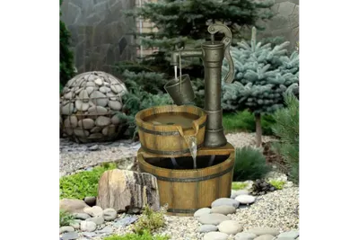 Декоративный фонтан для сада - фото и картинки: 61 штук