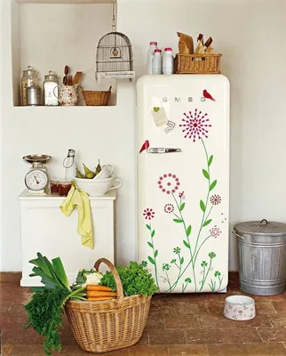 Декор холодильника - 40 фото