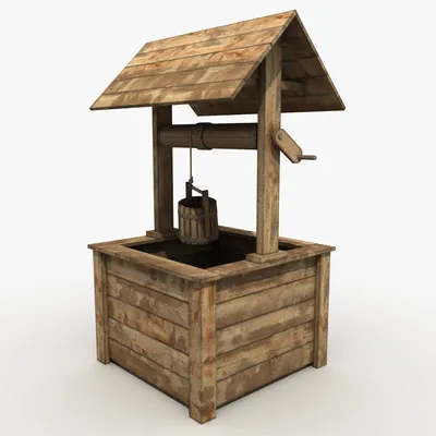 3D Model Деревянный Колодец (Wooden Well)