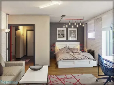 Спальня в однокомнатной квартире: 6 способов обустройства - archidea.com.ua