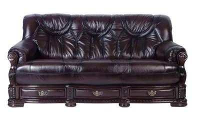 Кожаный диван Oakman трехместный с механизмом, цвет 08# | Диваны кожаные,  Диваны для гостиной, Классические диваны, Трехместные диваны | Мебельсофа