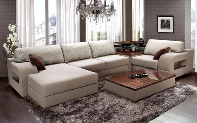 Мягкий угловой диван в гостиную - 66 фото