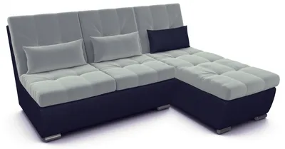 Угловой диван Аджио 2-х местный с оттоманкой велюр + рогожка купить со  скидкой 10 % в интернет магазине с доставкой в Тольятти и сборкой