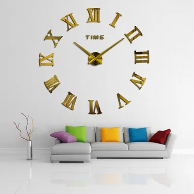 3Д Часы настенные , 3D часы , хит часы , самаклеющий настенный часы .: 2  950 тг. - Прочие товары для дома Алматы на Olx