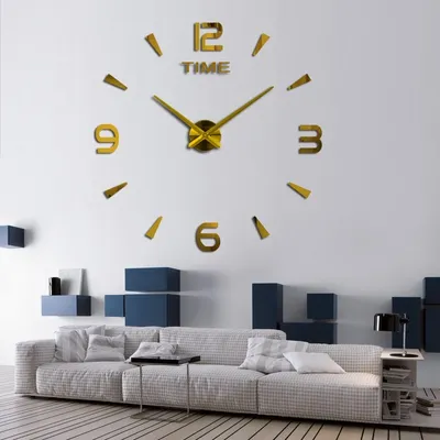 Настенные часы 3D \"Да Какая Разница\", большие настенные часы черные -  купить по низкой цене в интернет-магазине OZON (280290137)