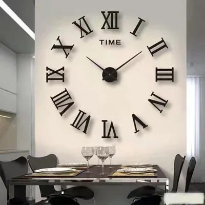 Часы настенные DIY Clock | Настенные 3D часы | Большие часы на стену  (ID#1566520091), цена: 520 ₴, купить на Prom.ua