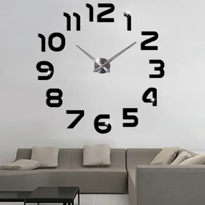 60-130 см Настенные часы 3D, часы настенные с 3д эффектом, бескаркасные настенные  часы 4212, золото (ID#1120308157), цена: 549 ₴, купить на Prom.ua