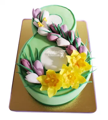 3D торт на 8 марта №11922 купить по выгодной цене с доставкой по Москве.  Интернет-магазин Московский Пекарь