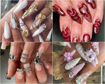 65 3D Nail Designs To Elevate Your Nail Game!