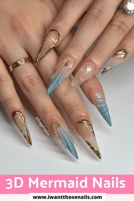 50 Best Summer Nails To Try in 2023 : Shimmery Chrome + 3D Nail Art