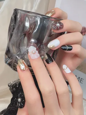 Summer Nails 2023 | May Nails 3d Ombre White Gold French Tips Handmade –  3rdpartypeople