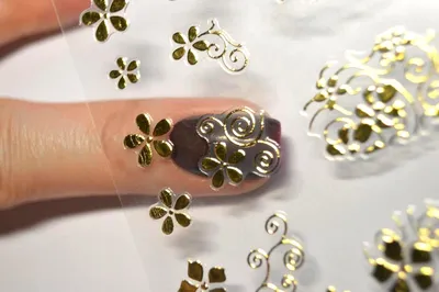 Купить 1 лист бронзирующие лазерные кленовые листья цветы 3D наклейки для  ногтей абстрактный слайдер клей для дизайна ногтей осенние украшения для  ногтей | Joom