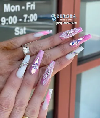 3D nail art acrylic nails : r/Nailbling