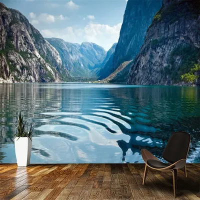 Фотообои 3d с природным пейзажем, обои для гостиной, кухни, телевизора,  спальни, домашний декор | AliExpress