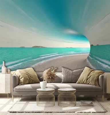 Фотообои Dekor Vinil для спальни, гостиной, кухни, коридора \"3D море  Туннель\" 300х260 см. - купить по выгодной цене в интернет-магазине OZON  (200548242)