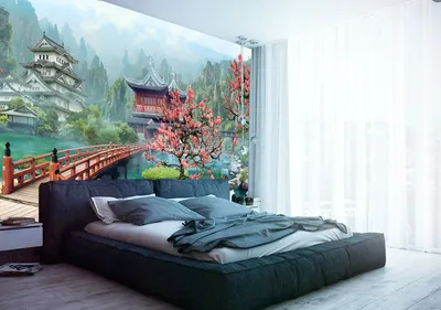 Фотообои флизелиновые моющиеся Premium \"Япония\", 3d фотообои, декор стен,  для гостинной, кухни, спальни, фрески,3d обои | AliExpress