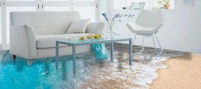 Наливной 3D пол в гостиной - 71 фото ультрасовременных покрытий для любых  ситуаций
