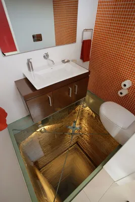 Наливной пол | Bathroom design, Glass floor, Interior design living room