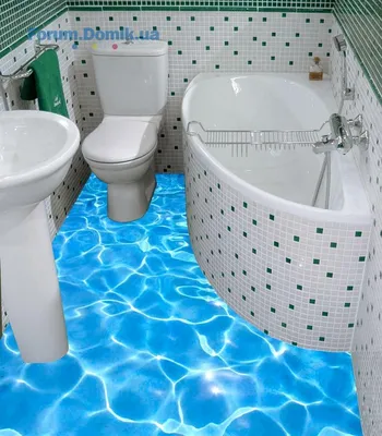 3D полы в ванной комнате. | Елена Лонгрид | Дзен
