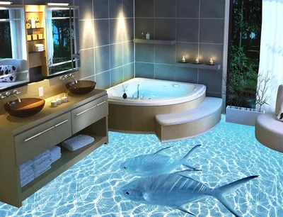 3D полы в ванной. – Telegraph