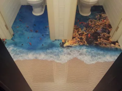 3d полы - 3D пол в ванной. | Facebook