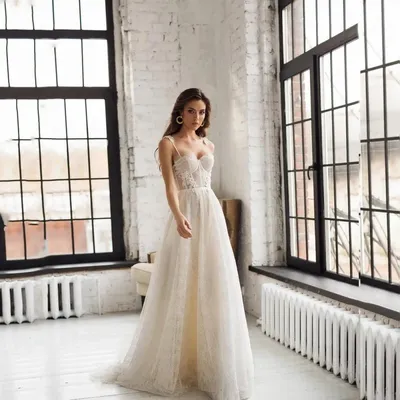 Купить Свадебное платье большого размера большого размера для невесты на  одно плечо в Корейском стиле в стиле ретро с V-образным вырезом простое |  Joom