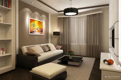 Дизайн интерьера в 1-комнатной квартире » Картинки и фотографии дизайна  квартир, домов, коттеджей