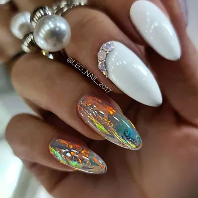 Модный Корейский Маникюр | Втирка и Битое стекло на ногтях | Лайфхак с  верхними формами - YouTube