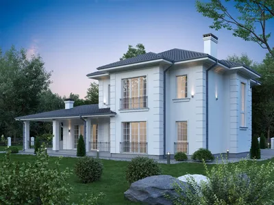Проект дома для угловых участков ГРАН, 330 м² — Надежное строительство  вашего дома