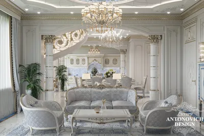 Дизайн Гостиной ⋆ Студия дизайна элитных интерьеров Luxury Antonovich Design