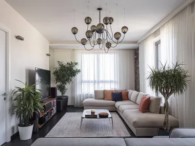 Квартира в ЖК Фили Град - Contemporary - Living Room - Moscow - by Krasnova  Anastasiia | Houzz