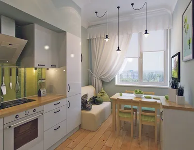 Дизайн кухни 12 кв м с диваном фото