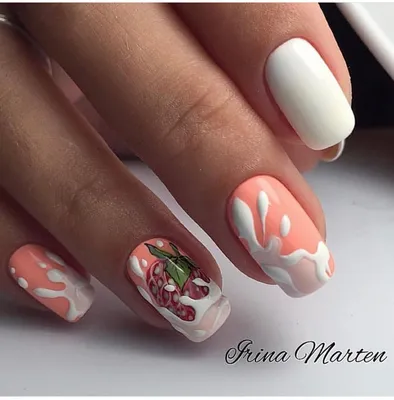 ♡ SUMMER FRUIT @nails_irinamarten #strawberries 🍓#mzmanerzbestmanicures  |Be Inspirational ❥|Mz. Manerz: Being well dre… | Дизайнерские ногти,  Нейл-арт, Милые ногти