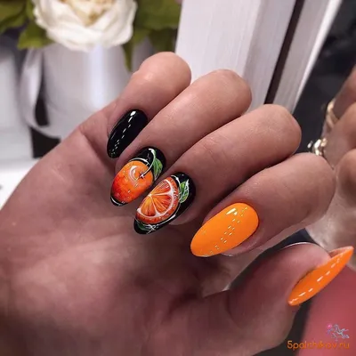 Дизайн ногтей с фруктами фото