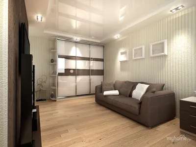 Дизайн однокомнатной квартиры 30 кв.м хрущевки » Дизайн 2021 года - новые  идеи и примеры работ