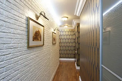 Отделка прихожей и коридора декоративным камнем: оформление интерьера,  ремонт квартиры, дизайн, как отделать