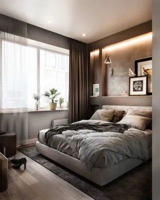 Серый цвет в интерьере и его сочетания - студия дизайна Mossebo |  Коричневые спальни, Интерьеры спальни, Планировки спальни